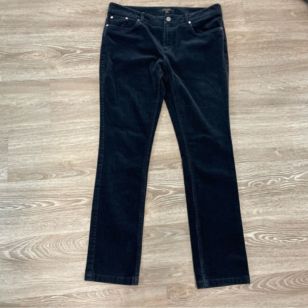 BROOKS BROTHERS NATALIE FIT Navy Corduroy soft very stretchy cords jeans 10